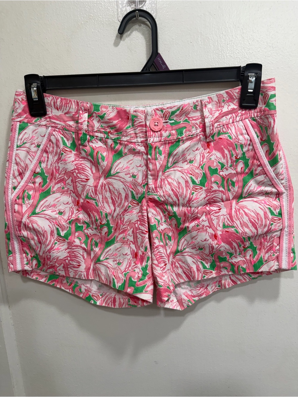 🎉 2 for $20! Lilly Pulitzer Pink & Green Floral Print Shorts